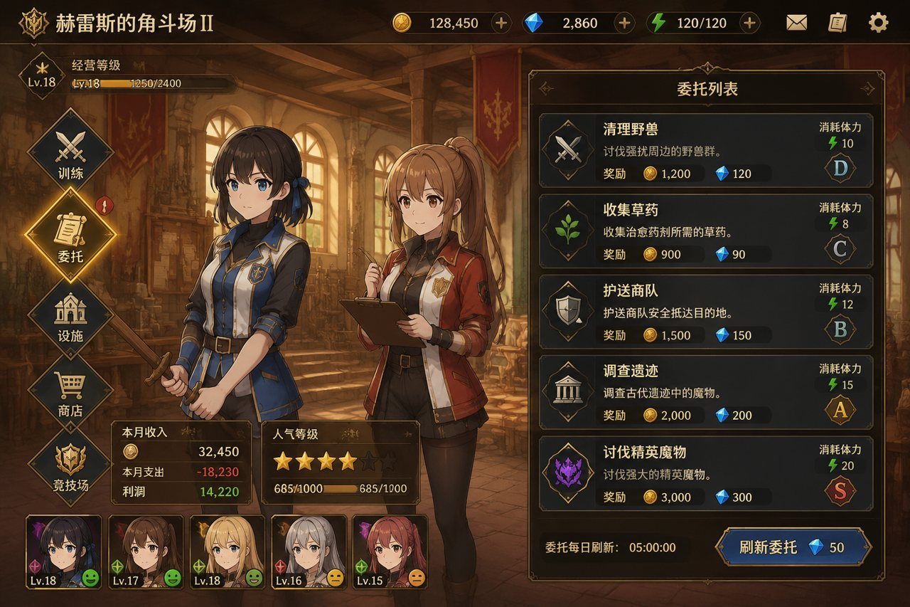 赫雷斯的角斗场Ⅱ 角色训练 场景图 1